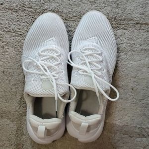 Pre loved white Nike running shoes